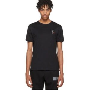 Fendi Martini Logo Appliqué T Shirt